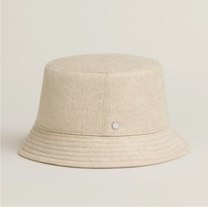 Hermes Calvi Bucket Hat in Cashmere